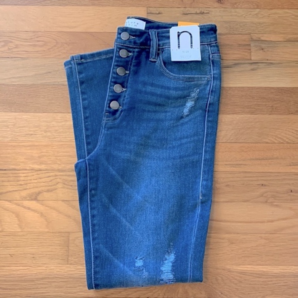 NWT NATURE DENIM HIGH RISE SKINNY JEANS
